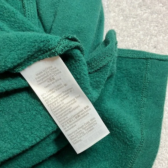 J Crew Factory green button collar sweatshirt - Picture 6 of 8